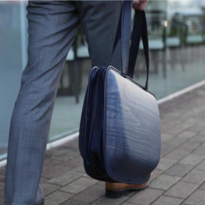 ふるさと納税 馬路村 モナッカ bag-Leaf Indigo(ネイビー)[306]