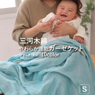 ふるさと納税 蒲郡市 三河木綿 ガーゼケット やわらか速乾 シングルサイズ_せせらぎ[G0304]