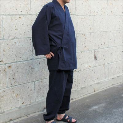 ふるさと納税 羽生市 武州正藍染　作務衣　紺　Mサイズの画像