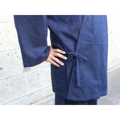ふるさと納税 羽生市 武州正藍染　作務衣　紺　Mサイズの画像