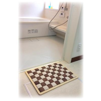 ふるさと納税 茨木市 吸水&amp;速乾!洗える 珪藻土タイルバスマット クリア(レギュラー/Lサイズ)