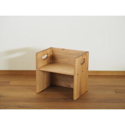 ふるさと納税 川越市 [UMEBACHI FURNITURE] 数量限定 くるみ材の箱いす 1台 子供イス 踏み台 国産材