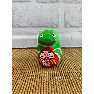 ふるさと納税 春日部市 達磨抱き巳(へび)手作り張子人形