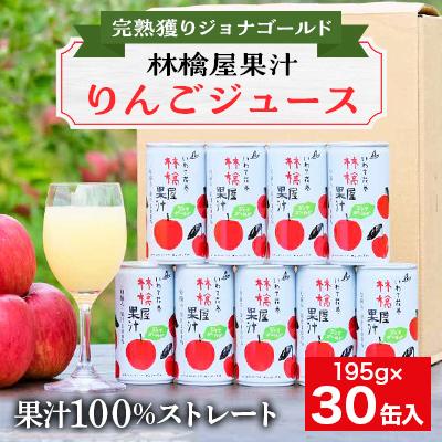 ふるさと納税 花巻市 花巻市滝田産 宇津宮果樹園の林檎屋果汁[ジョナゴールド]30缶セット