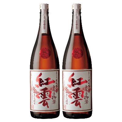ふるさと納税 日之影町 姫泉(ひめいずみ)酒造 本格芋焼酎 無濾過御幣〜紅雲〜25度1800ml×2本[J-16]