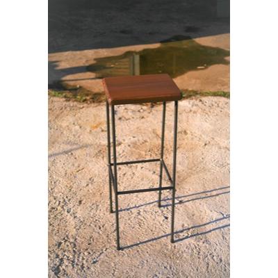 ふるさと納税 小林市 鉄職人の作る素朴なカウンターチェアー[ばすぷすん工房]