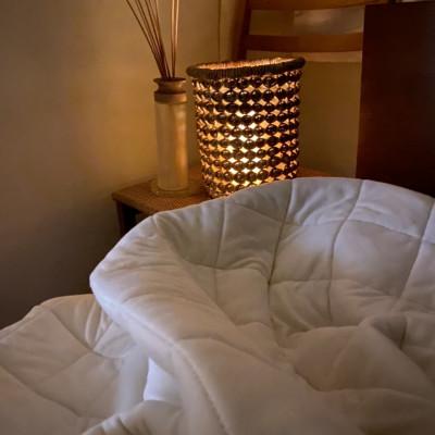 ふるさと納税 宇治市 京都府認定製品 PREMIUM WOOL ライトウェイト 掛けふとん(ダブルサイズ)