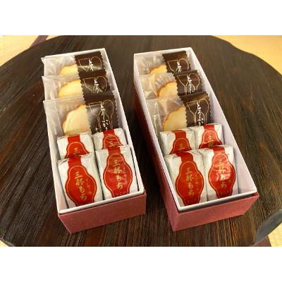 ふるさと納税 大仙市 [菓子司つじや]とうふかまぼこ・三杯もち 一口サイズ詰め合わせ(梅)×2箱