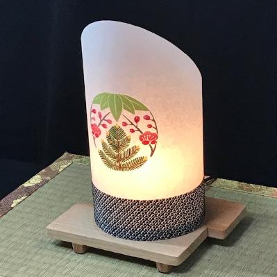ふるさと納税 泉佐野市 あんどん あかり 夢あかり 正絹着物生地で作ったおしゃれな行灯 松竹梅紋
