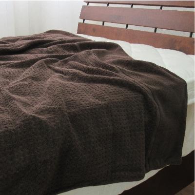 ふるさと納税 泉大津市 日本製 ふわっとした タオルケット シングル ブラウン 5774BR