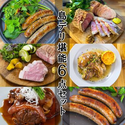ふるさと納税 糸満市 [沖縄県]高級キビまる豚(無添加)ソーセージ・テビチ煮込など[島デリセット6点]