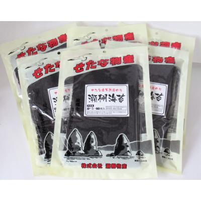 ふるさと納税 せたな町 [北海道せたな町産]天然天日干し寒岩海苔、大判5枚入り×6袋セット