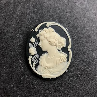 ふるさと納税 瀬戸市 [GRAND CAMEO]花飾り ブローチ&amp;ペンダントトップ[特大]