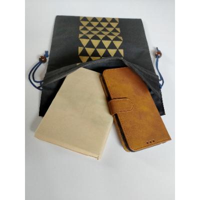 ふるさと納税 長与町 手染め柄の巾着(赤・黒セット)