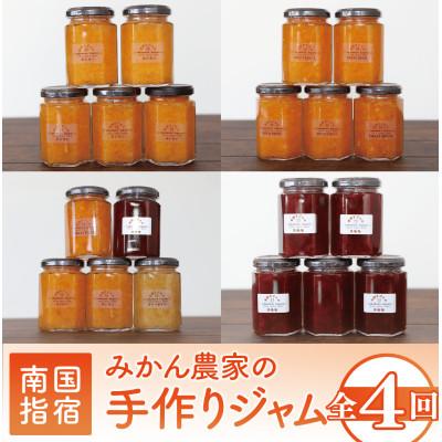 ふるさと納税 指宿市 [全4回定期便]みかん農家坂元さんちの手作りジャム定期便(Z040-491)