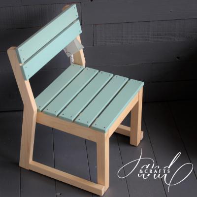 ふるさと納税 山梨市 [&amp;CRAFTS]キッズスタッキングチェア -Blue-