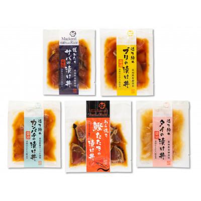 ふるさと納税 高知市 土佐の海鮮丼の素 5種食べ比べセット[AF018]