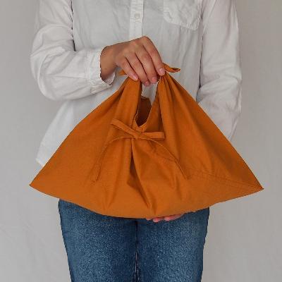 ふるさと納税 田原本町 あづま袋(エコバッグ) カラー:キツネ Mサイズ1セット/あずま袋