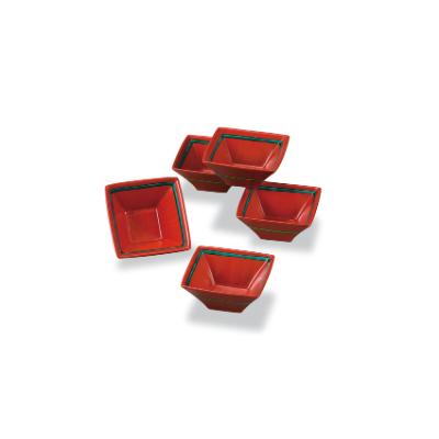 ふるさと納税 能美市 九谷焼 4.7号小鉢揃 朱巻線文 和陶房 (5個セット)