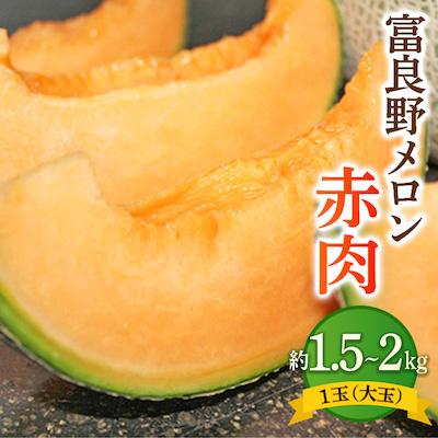 ふるさと納税 富良野市 [先行受付 2026年発送]富良野メロン赤肉 1玉(大玉)
