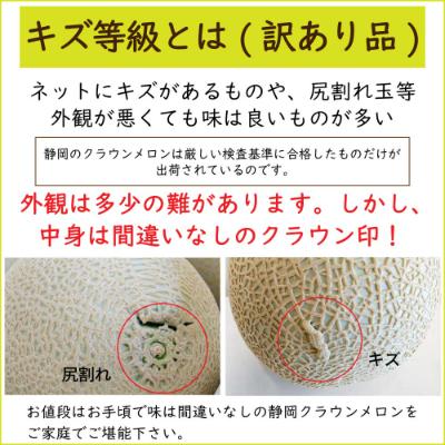 ふるさと納税 森町 クラウンメロン 訳あり2玉【森町SF】 |  | 01