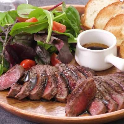 ふるさと納税 西原村 外輪 馬肉のたたき110g(カットステーキ用)