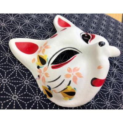 ふるさと納税 豊川市 白狐モチーフのお面