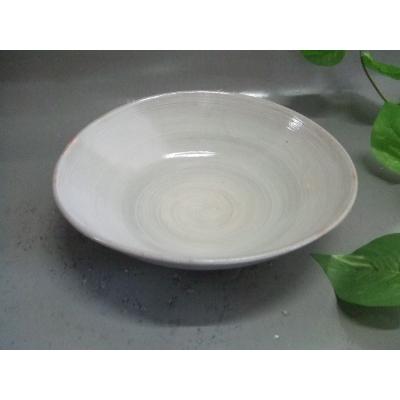 ふるさと納税 甲賀市 [信楽焼]粉引渦たわみ鉢・皿 nwu-010