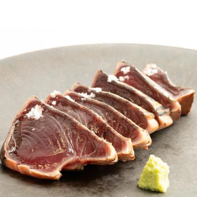 ふるさと納税 紀美野町 [年末12/25〜30発送予定]冷凍黄金藁焼き戻りカツオタタキ (藻塩セット)1kg