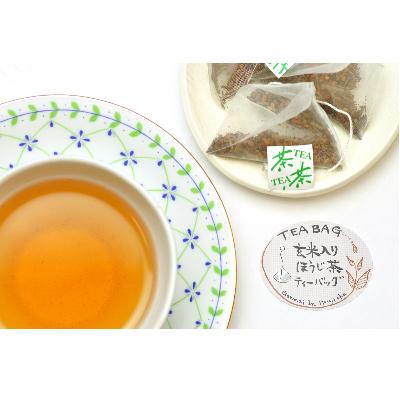 ふるさと納税 水戸市 [ふるさと納税]ホッと一息 手焼きもち玄米入りほうじ茶ティーバッグ(2パックセット)