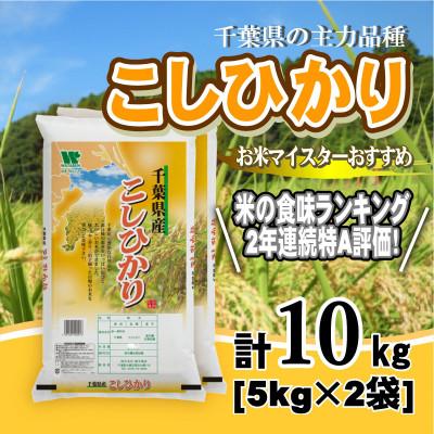 ふるさと納税 大網白里市 [令和7年産][特A評価]千葉県産「コシヒカリ」精米 10kg(5kg×2袋)