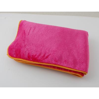 ふるさと納税 忠岡町 洗える マイヤー 毛布 シングル 140×200cm (マゼンタ)