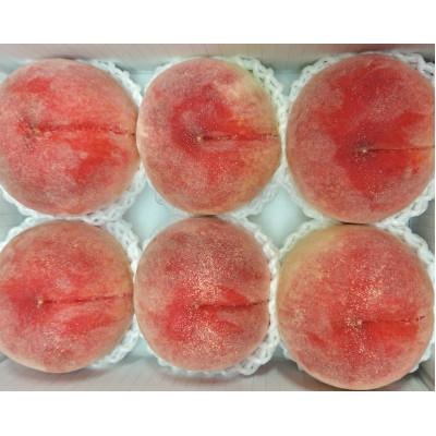 ふるさと納税 山梨市 2026年発送【旬の桃 約2kg 5〜7玉】 坂の上の桃 硬くて甘い! 食べ応え抜群!の画像