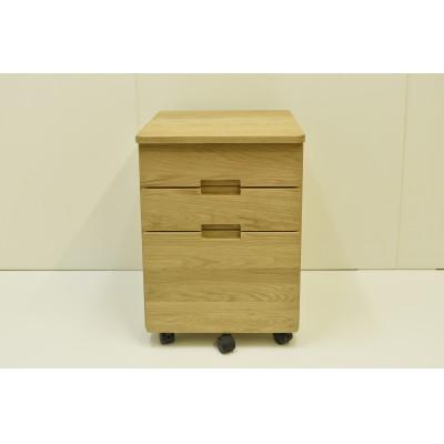 ふるさと納税 大川市 <角がまるいワゴン>かどまるワゴン/オーク/机/大川家具