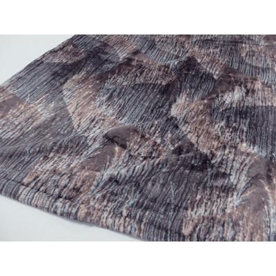 ふるさと納税 忠岡町 ニューヨーク発信!Made in TADAOKA シルクリビングケット「和」modern柄ブラック