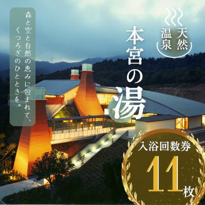 ふるさと納税 豊川市 日帰り天然温泉「本宮の湯」入浴券11枚セット