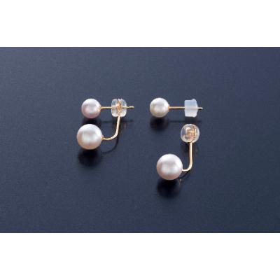 ふるさと納税 鳥羽市 あこや真珠ピアス(2-way,K18) 70-02 : Yahoo