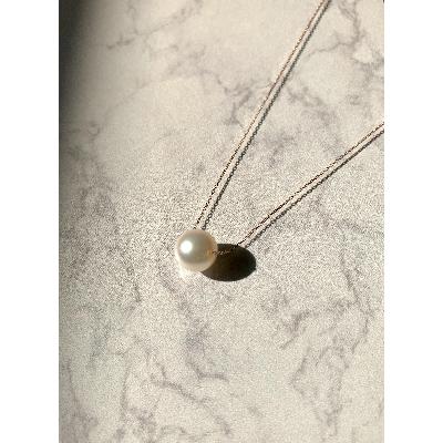 ふるさと納税 鳥羽市 あこや真珠ペンダント(約8.0-8.5mm K10PG)(30-46)