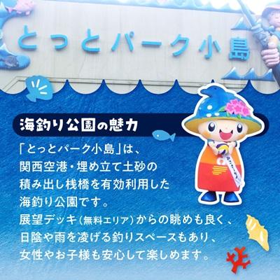 ふるさと納税 岬町 岬町海釣り公園・とっとパーク小島利用券【大人用3枚セット】 |  | 01