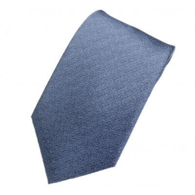 ふるさと納税 西桂町 ネクタイ 富士桜工房 梨地無地 薄藍色