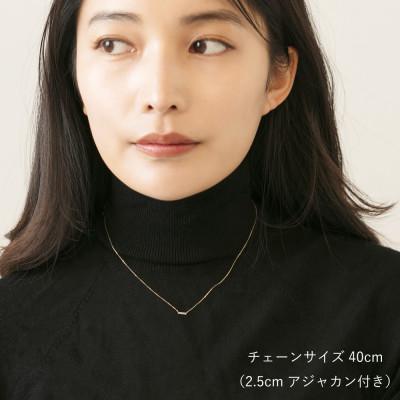 ふるさと納税 大津市 【10金 ダイヤモンドネックレス】華奢で可愛い