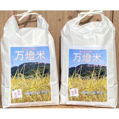 ふるさと納税 西尾市 令和7年産&lt;万燈米&gt;食べくらべセット[こしひかり4.5kg+にじのきらめき4.5kg]I030-25