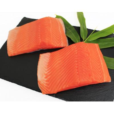 ふるさと納税 北杜市 お刺身で食べられる「富士の介」+「甲州ワイン鱒」カットフィレ 各1枚 計560g