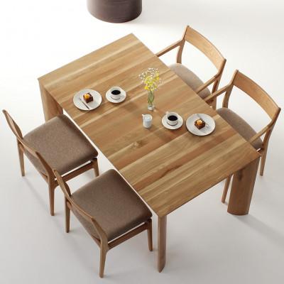 ふるさと納税 大川市 ダイニング5点セット FUZOROI-ho 150x85x70 ウォールナット 大川市 WAプラス