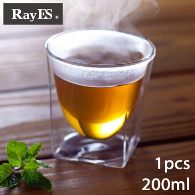 ふるさと納税 岡崎市 [RayES/レイエス]ダブルウォールグラス RDS-004 200ml