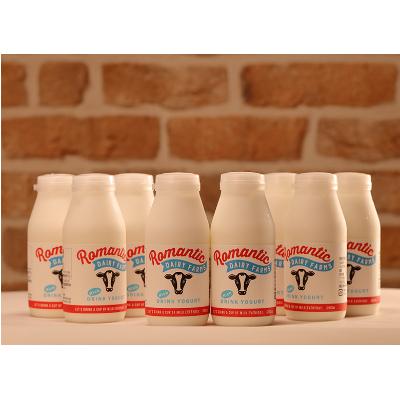 ふるさと納税 昭和村 ミルウェイ乳製品のむヨーグルトボトル小8本セットNo.17