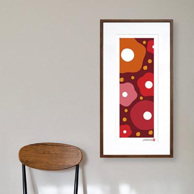 ふるさと納税 綾部市 ＼注目の和紙アート/ 【絵画】椿 額装サイズ