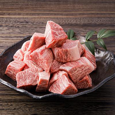 ふるさと納税 伊万里市 伊万里牛(A5)内モモサイコロステーキ 370g