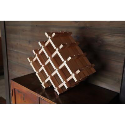 ふるさと納税 古殿町 組手什 組立キット ワインラック小