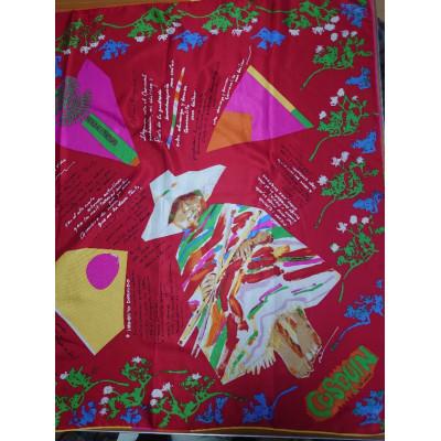 ふるさと納税 川俣町 コスキンスカーフ Cosquin en Japonのマスコットキャラクター入りスカーフ